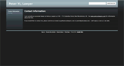 Desktop Screenshot of peteryilaw.com