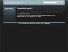 Tablet Screenshot of peteryilaw.com